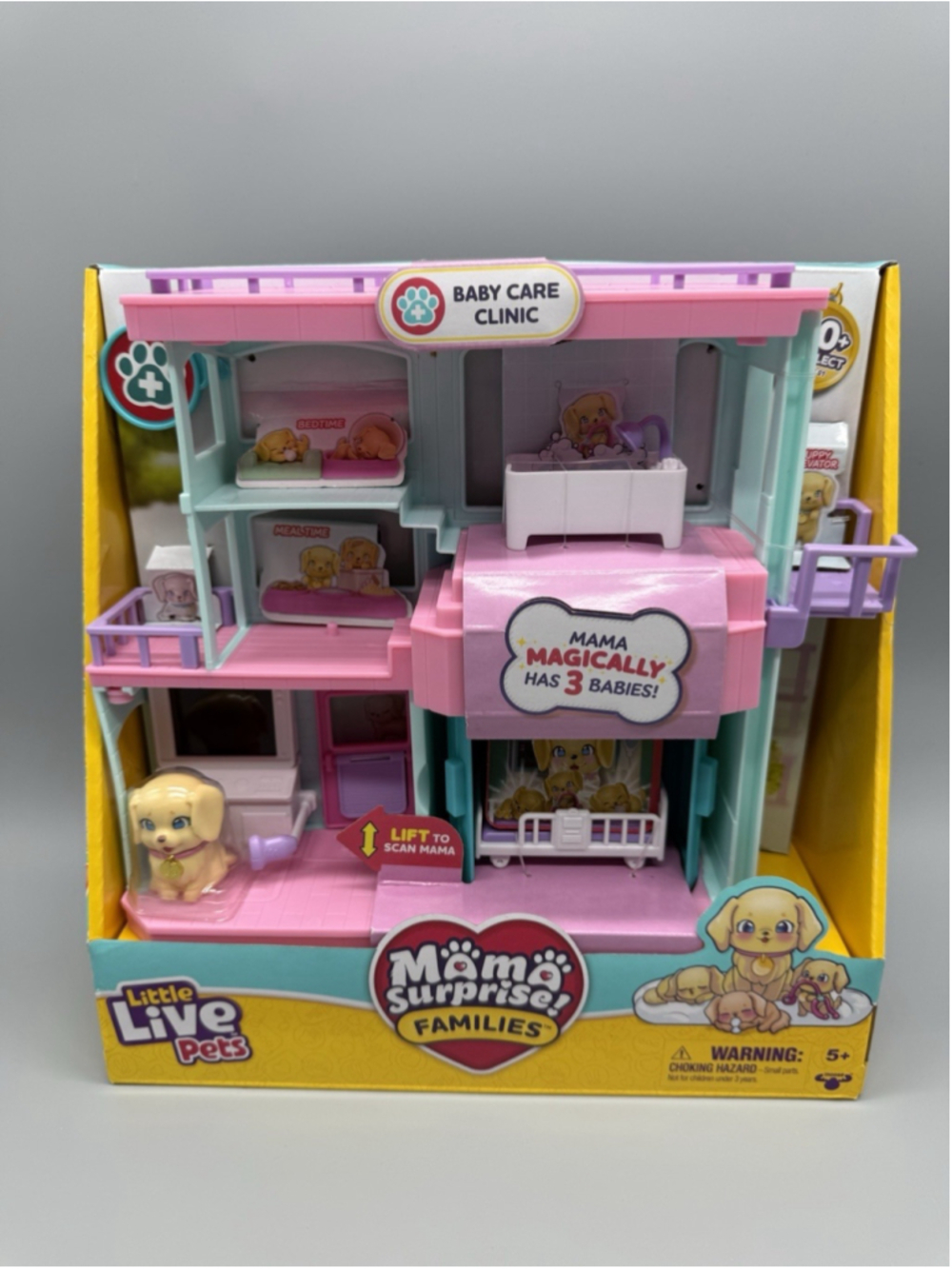Little Live Pets Mama Surprise Families Pet Vet Baby Care Animal Hospital NEW